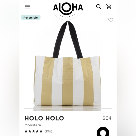 Authentic Aloha Collection Monstera Holo Holo Tote - Picture 8 of 16